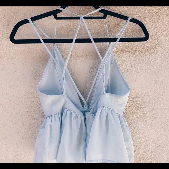 Urban Outfitters Strappy Peplum Blouse - Picture 2 of 2